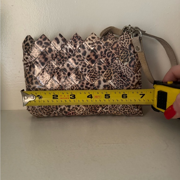 Nahui Ollin Leopard Print Wristlet - Picture 5 of 6